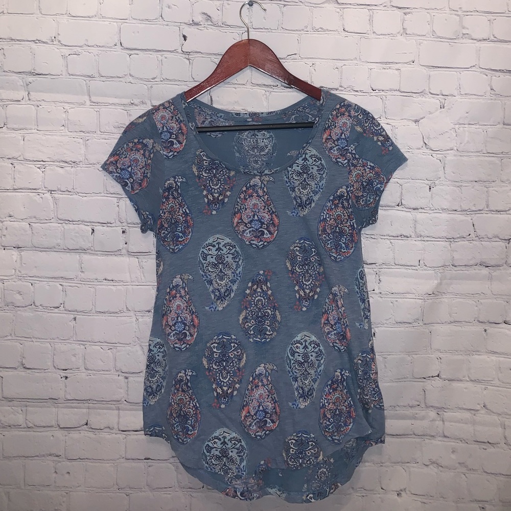 Lucky Brand Blue & Pink Shirt size S - Picture 2 of 10